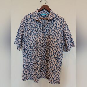 Tori Richard Pineapple All Over Print Hawaiian Shirt XL